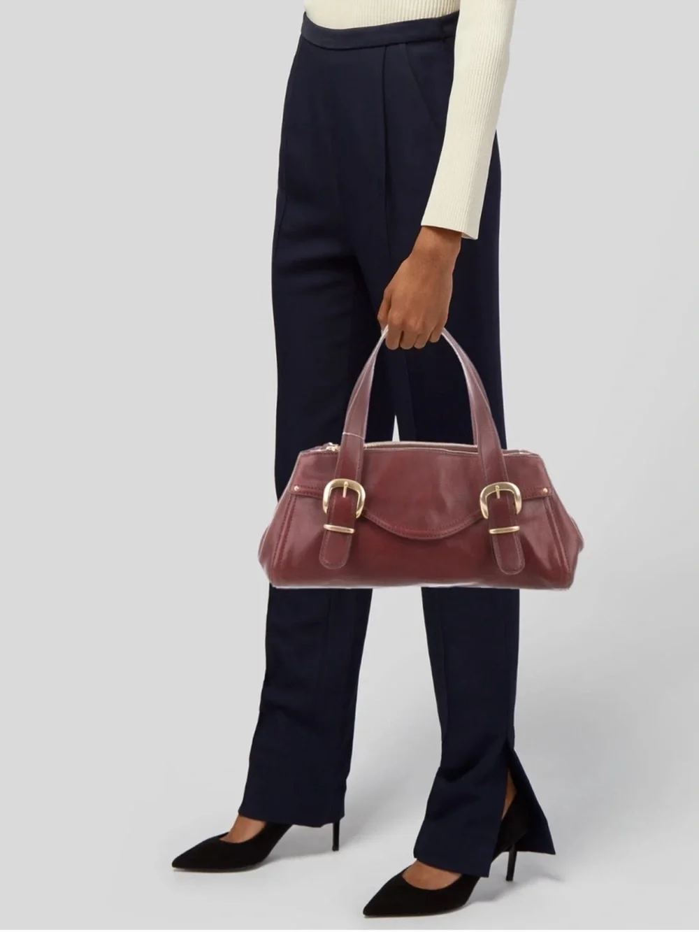 Michael Kors Classic Brown Leather Shoulder Bag - Women